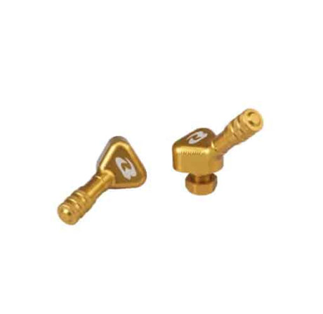 RCB Jet 10mm Motorcycle Tubeless Air Valve Stems in Blue, Red, Gold, Silver and Black