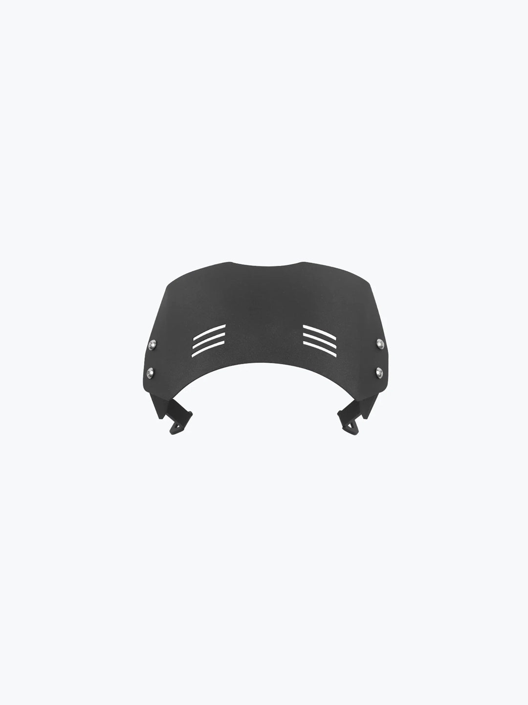 Legundary Custom Aegis metal visor for Royal Enfield Hunter 350 black mild steel headlight protection