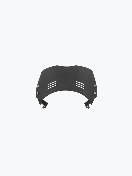 Legundary Custom Aegis metal visor for Royal Enfield Hunter 350 black mild steel headlight protection