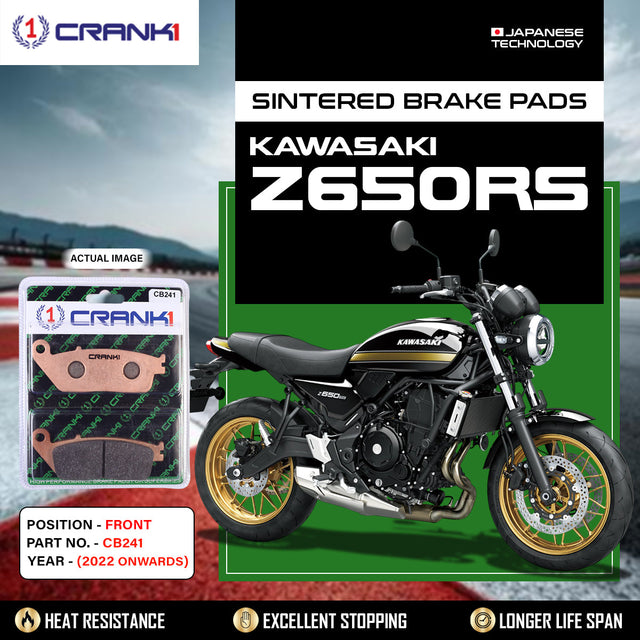 CRANK1 CB241 Sintered Front Brake Pads for Kawasaki Z650RS 2022 Onwards Motorcycle Brake Pads