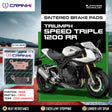 Crank1 CB312 Rear Sintered Brake Pads for Triumph Speed Triple 1200 RR 2021 Onwards