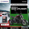 CRANK1 CB662 rear sintered brake pads for Benelli 502C Cruiser high performance motorcycle brake pads LEGUNDARY Custom