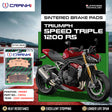 CRANK1 CB744 Front Sintered Brake Pads for Triumph Speed Triple 1200 RS 2021 Onwards premium motorcycle brake pads