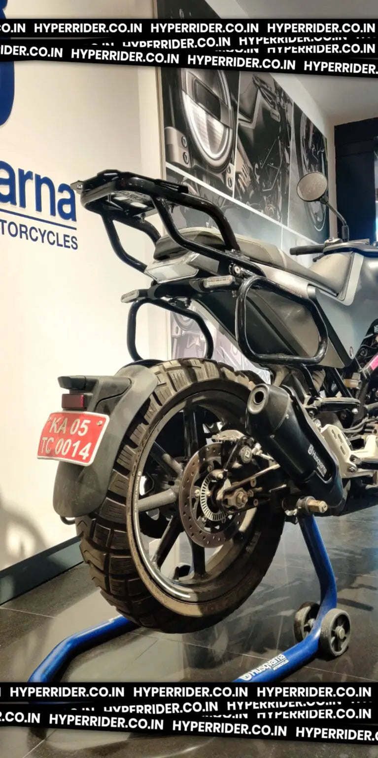 Hyperrider Top Rack Type 1 for Husqvarna Svartpilen and Vitpilen motorcycle luggage carrier