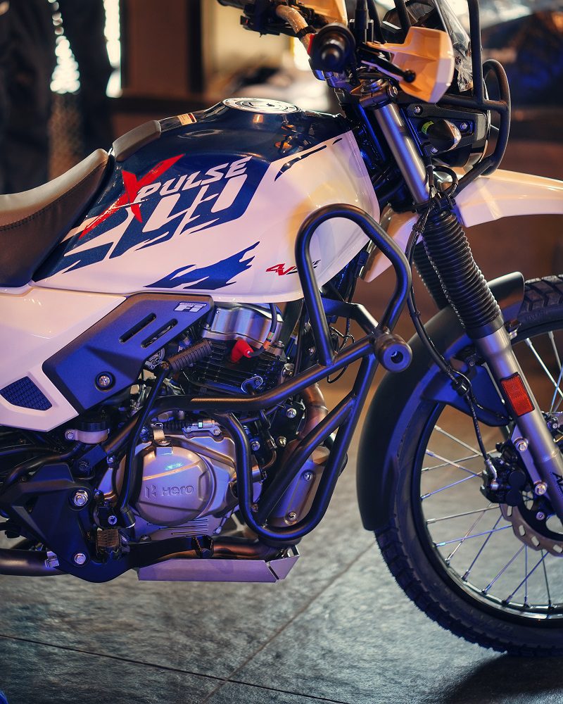 Hyperrider Hero Xpulse 200 BS6 Crash Guard 16 Gauge Mild Steel with CNC Delrin Sliders