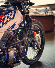 Hyperrider Hero Xpulse 200 BS6 Crash Guard 16 Gauge Mild Steel with CNC Delrin Sliders