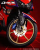 RCB SP522 golden alloy sport rim set for Yamaha Aerox 155 with bearings, 01S0460G