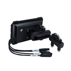 Sash Gears S5 Smart Riding Display with 5 inch touchscreen, wireless Apple CarPlay, Android Auto, dual 1080P cameras, GPS speed display and TPMS