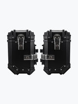 Legundary Custom Fort Knox Series 36L aluminium saddlebags black and silver hard case motorcycle luggage