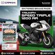CRANK1 CB744 Front Sintered Brake Pads for Triumph Speed Triple 1200 RR 2021 Onwards premium motorcycle brake pads