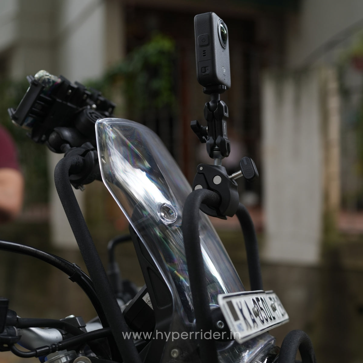 Hyperrider Hero Xpulse 200 BS4 BS6 Headlight Grill GPS Mount with GoPro Mount