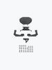 Legundary Custom Hness CB350 backrest mild steel black pillion passenger support touring accessory
