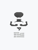 Legundary Custom Hness CB350 backrest mild steel black pillion passenger support touring accessory
