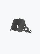 Legundary Custom Aegis metal visor for Royal Enfield Hunter 350 black mild steel headlight protection