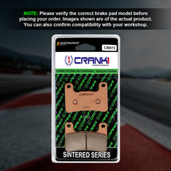 CRANK1 CB973 sintered front brake pads for Kawasaki Ninja ZX-4RR 2024 high performance motorcycle brake pads