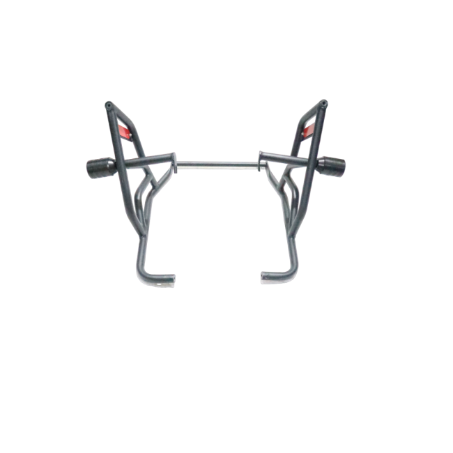 MotoCare Type 2 dual slider crash guard with plate for Royal Enfield Scram 440