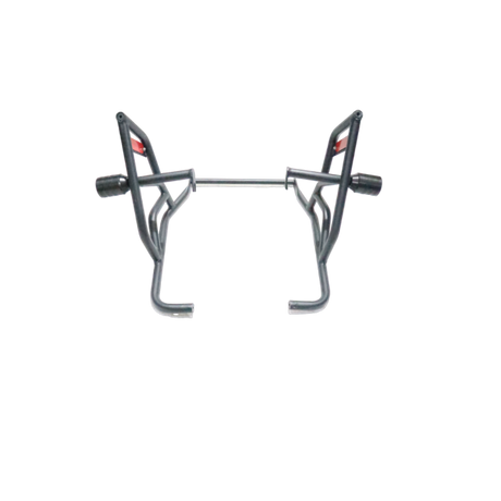 MotoCare Type 2 dual slider crash guard with plate for Royal Enfield Scram 440