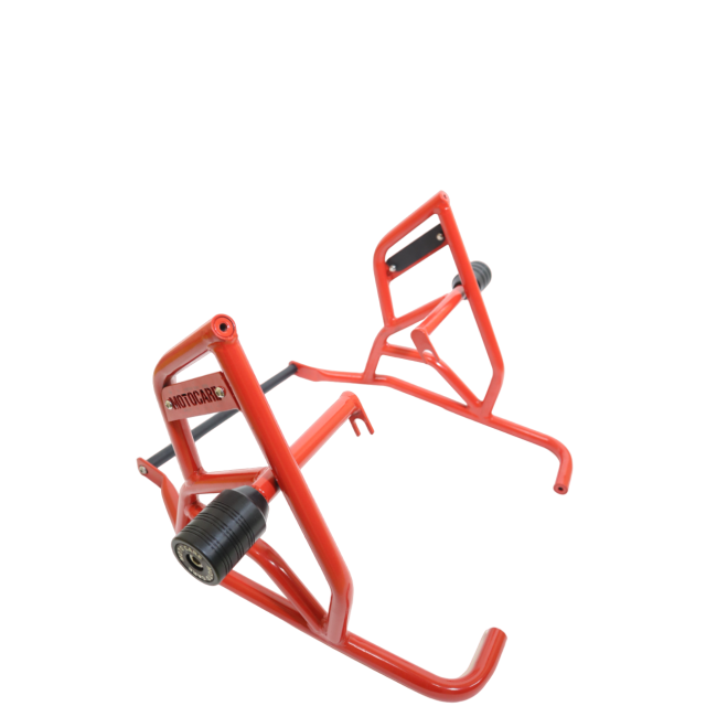 MotoCare Type 2 dual slider crash guard with plate for Royal Enfield Scram 440
