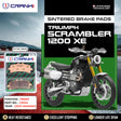 CRANK1 CB744 Front Sintered Brake Pads for Triumph Scrambler 1200 XE 2019 Onwards premium motorcycle brake pads