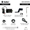 BOBO BM2 aluminium motorcycle phone holder with USB charger bike mobile mount handlebar smartphone holder