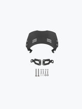 Legundary Custom Aegis metal visor for Royal Enfield Hunter 350 black mild steel headlight protection