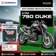 CRANK1 CB312 Rear Sintered Brake Pads for KTM 790 Duke 2018 Onwards
