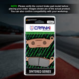 CRANK1 CB241 Sintered Front Brake Pads for Kawasaki Versys 650 2022 Onwards Motorcycle Brake Pads