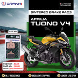 CRANK1 CB662 rear sintered brake pads for Aprilia Tuono V4 2021 onwards high performance motorcycle brake pads LEGUNDARY Custom