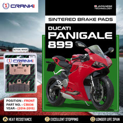 CRANK1 CB036 Front Sintered Brake Pads For Ducati Panigale 899 2014-2015 Motorcycle