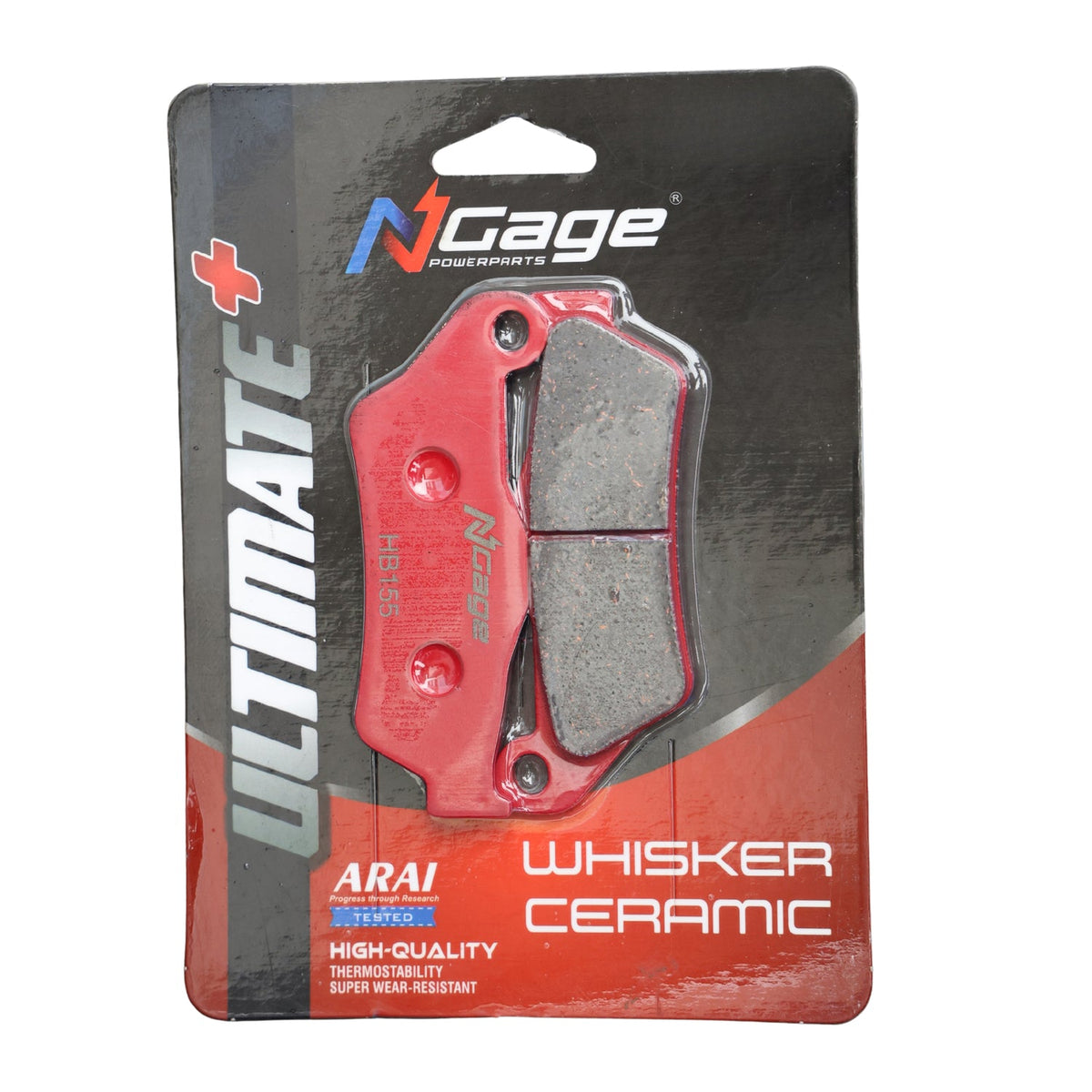 Ngage Whisker Ceramic Ultimate Plus Front Brake Pad for Harley Davidson Street 750 HB 164
