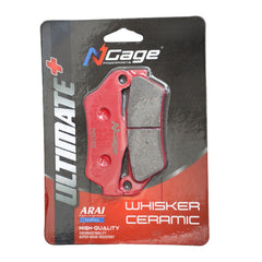 Ngage Whisker Ceramic Ultimate Plus Front Brake Pad for Harley Davidson Street 750 HB 164