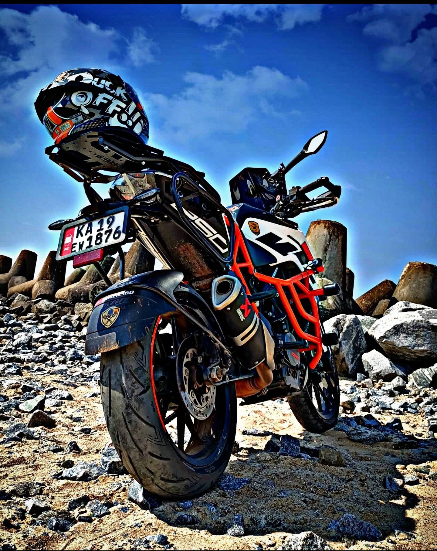 Hyperrider KTM Duke Top Rack BS4 BS6 Universal Top Box Carrier for Duke 125 200 250 390