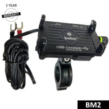 BOBO BM2 aluminium motorcycle phone holder with USB charger bike mobile mount handlebar smartphone holder