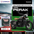 CRANK1 CB312 Rear Sintered Brake Pads for Jawa Perak
