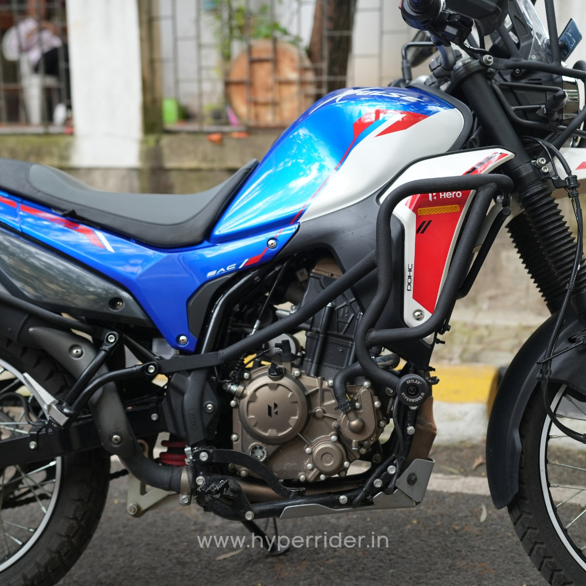 Hyperrider Hero Xpulse 210 Upper Crash Guard with Grab Slider Engine Protection