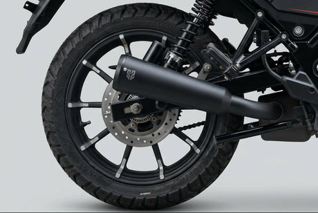 SS Motocorp black slip-on performance exhaust for Harley-Davidson X440