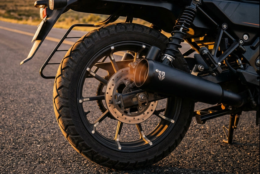 SS Motocorp black slip-on performance exhaust for Harley-Davidson X440