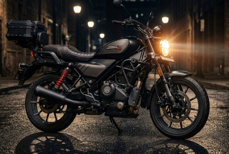 SS Motocorp black slip-on performance exhaust for Harley-Davidson X440