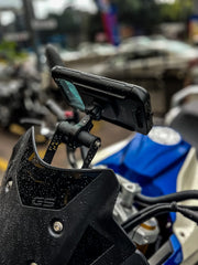 Hyperrider BMW G 310 GS GPS Mount Black Carbon Steel Navigation and Phone Holder