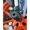 MotoCare KTM Duke 200 390 BS4 fork sliders set of 4 front and rear protection installed on motorcycle