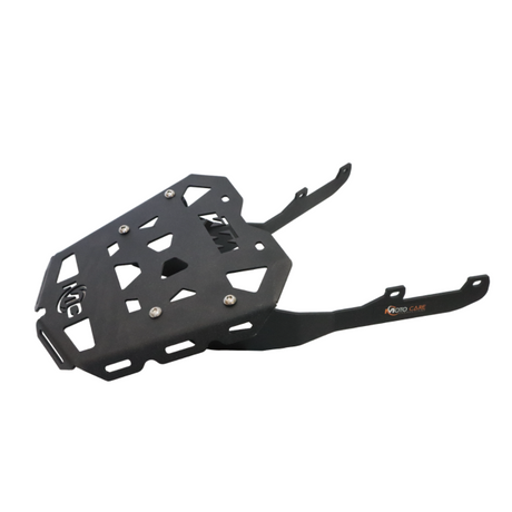 MotoCare CNC carrier plate for KTM Duke 250 390 BS6 luggage rack mounting plate