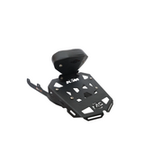 MotoCare CNC carrier plate with backrest for KTM Duke 250 390 BS6 luggage rack support