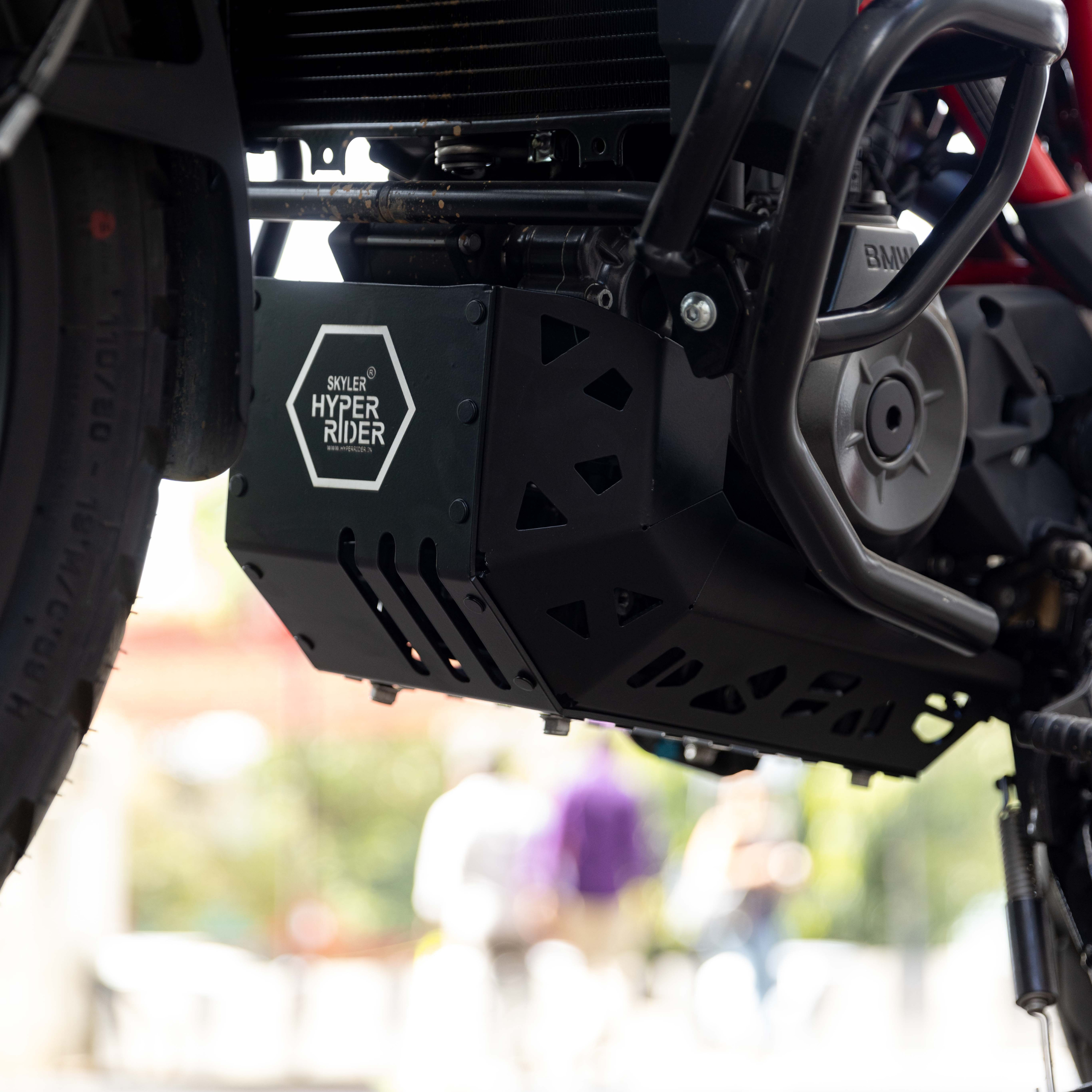 Hyperrider Aluminium Black Bash Plate for BMW G 310 GS Engine and Undercarriage Protection