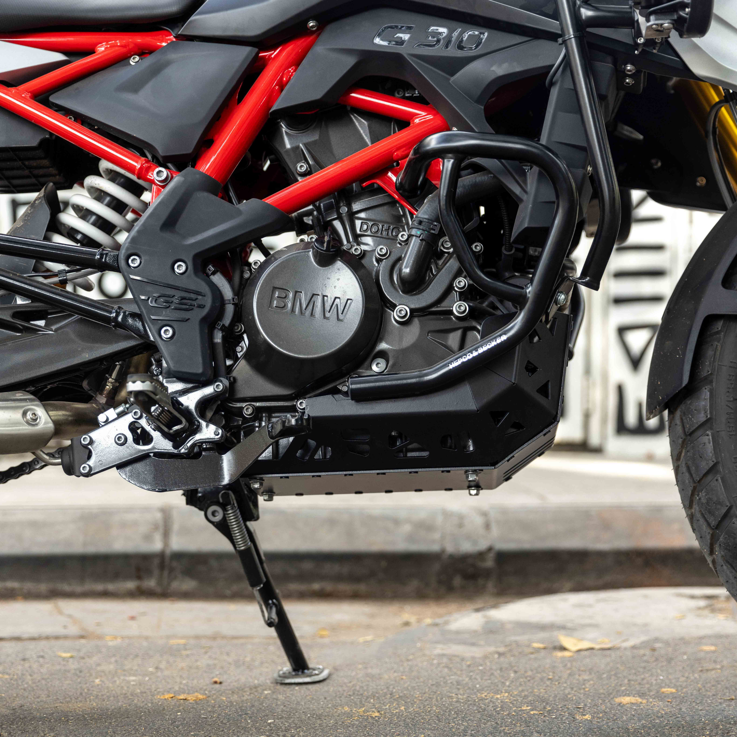 Hyperrider Aluminium Black Bash Plate for BMW G 310 GS Engine and Undercarriage Protection