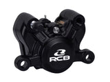 RCB R55 2-piston motorcycle brake caliper 01BC048 in Blue, Black, Red and Silver