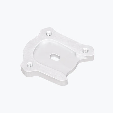 Legundary Custom Fortis Side Stand Base for Yamaha XSR 155 Black Silver Aluminium Mild Steel Stand Enlarger Plate