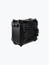 Legundary Custom Fort Knox Series SB 36L Aluminium Top Box Black Silver Motorcycle Luggage Storage Case