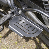 Auto Engina Pillion Footrest Extender for Royal Enfield Hunter 350 5mm Mild Steel Gloss Black