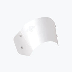 Legundary Custom Zephyr Visor for Yamaha XSR 155 Black Silver Mild Steel Aluminium Windshield