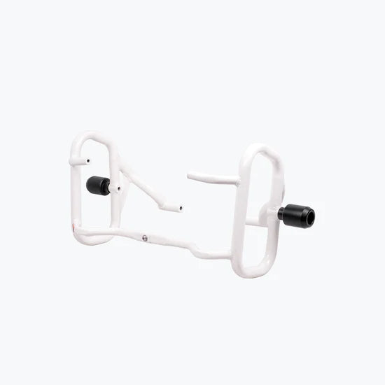 Legundary Custom Thanos Crash Guard with Slider White for TVS Apache RTR 310 Mild Steel Engine Protection Guard